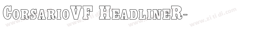 CorsarioVF HeadlineR字体转换